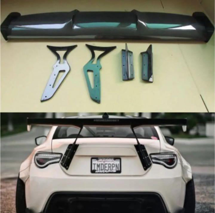 スバルBRZトヨタ86 GT86用カースタイリング未塗装ブラック