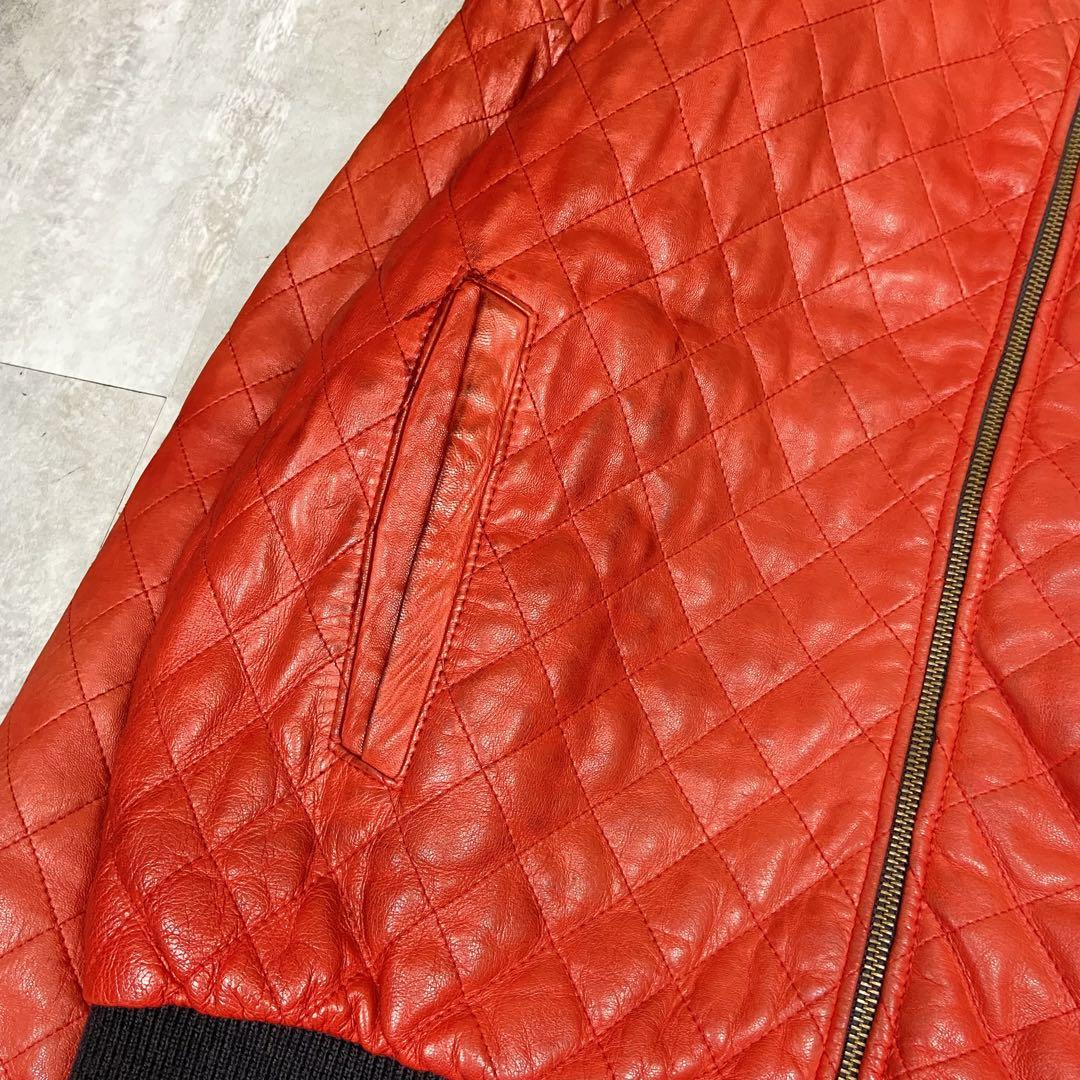スペシャル 80s フランス製 レザー ボンバージャケット キルティング