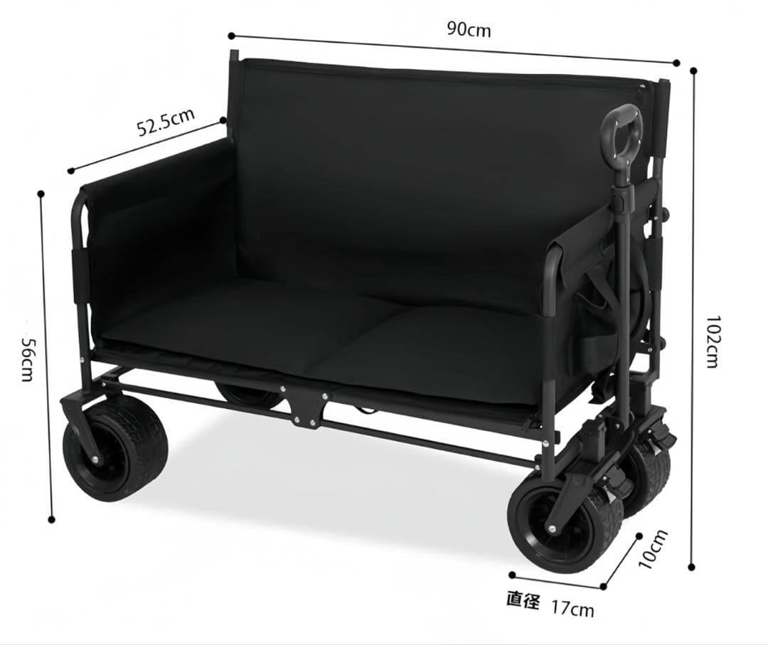 ✨大特価✨キャリーワゴン アウトドアワゴン 大容量150L キャンプ　頑丈