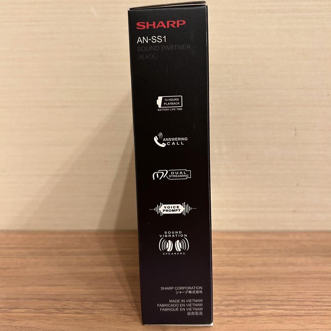 【未使用品】SHARP AN-SS1 ブラック ネックスピーカー