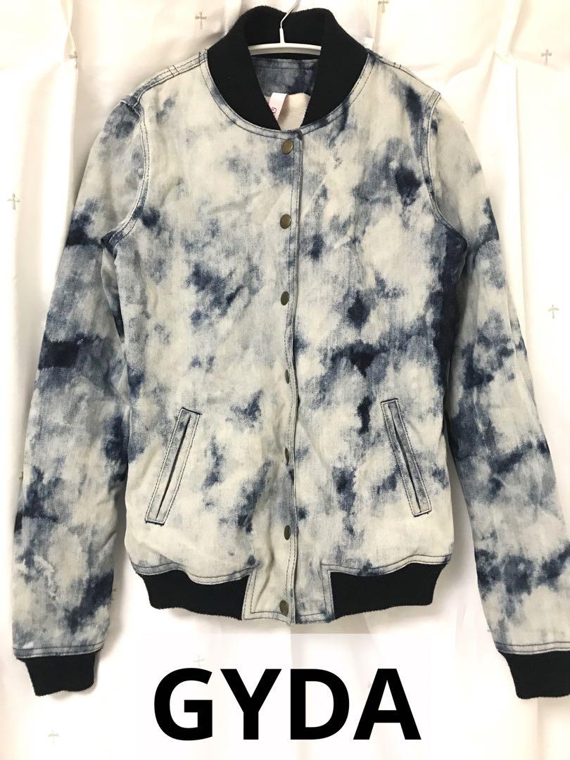 41%割引 新品本物 GYDA デニムジャケット Gジャン 裏ボア タイダイ クーポン激安 boa material switchingデニムGジャン Gジャン/デニムジャケット