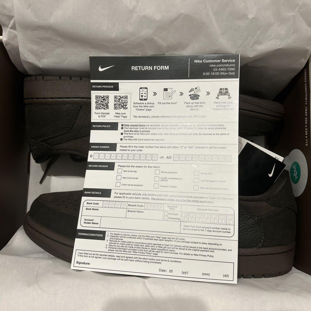 TRAVIS SCOTT×AIR JODAN1LOW 最終値下げ