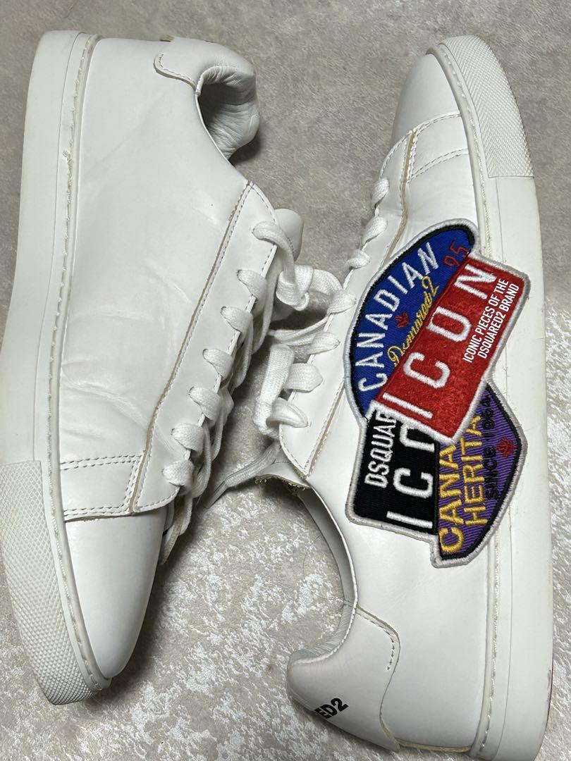 美品DSQUARED2 ディースクエアード レザースニーカー icon 41