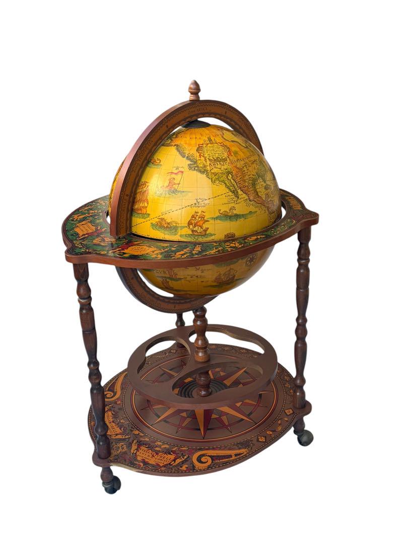 希少品】イタリア製 ワインセラー ワインラック 地球儀 希少品】イタリア製 ワインセラー ワインラック 地球儀