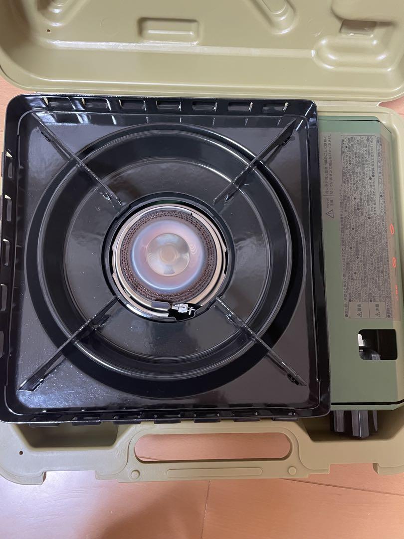 【美品】イワタニ カセットコンロ カセットフー タフまる オリーブ