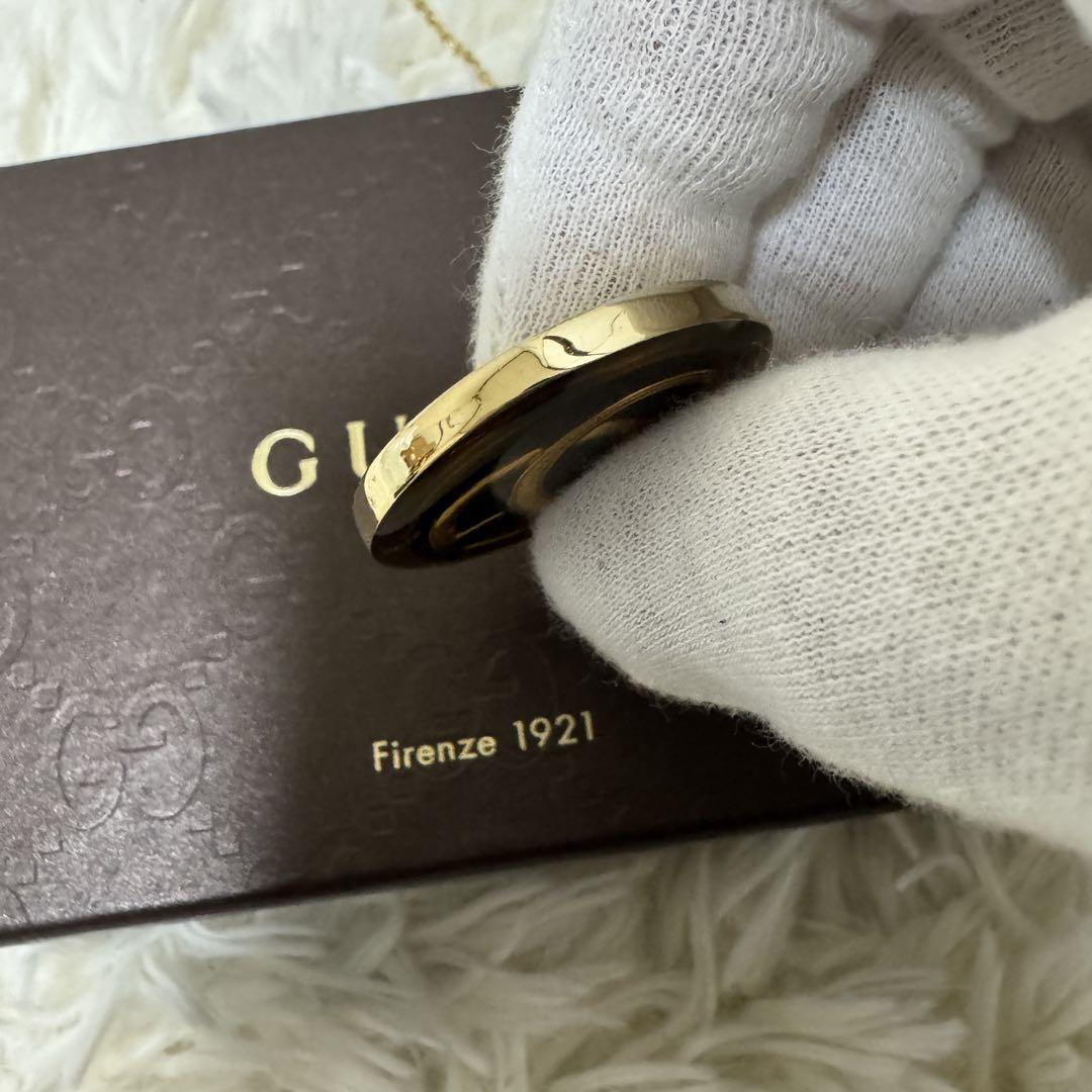 【美品】GUCCI グッチ GG ネックレス&チャーム ゴールド ビッグトップ