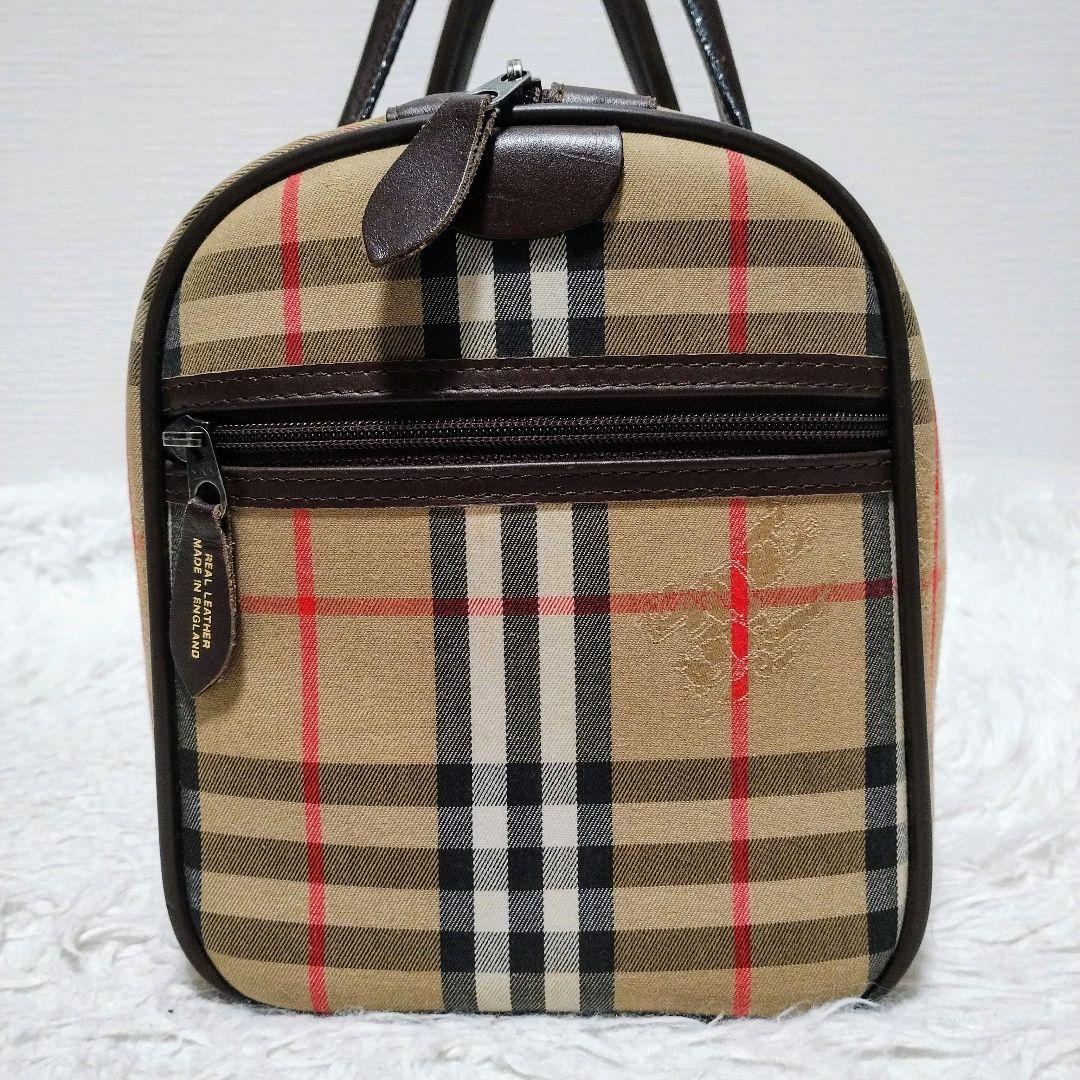 Burberrys バーバリー ノバチェック ミニボストンバッグ シャドーホース