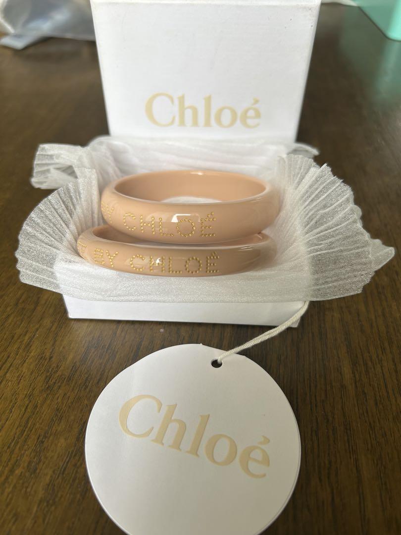 Chloé ベージュ バングル 2個セット