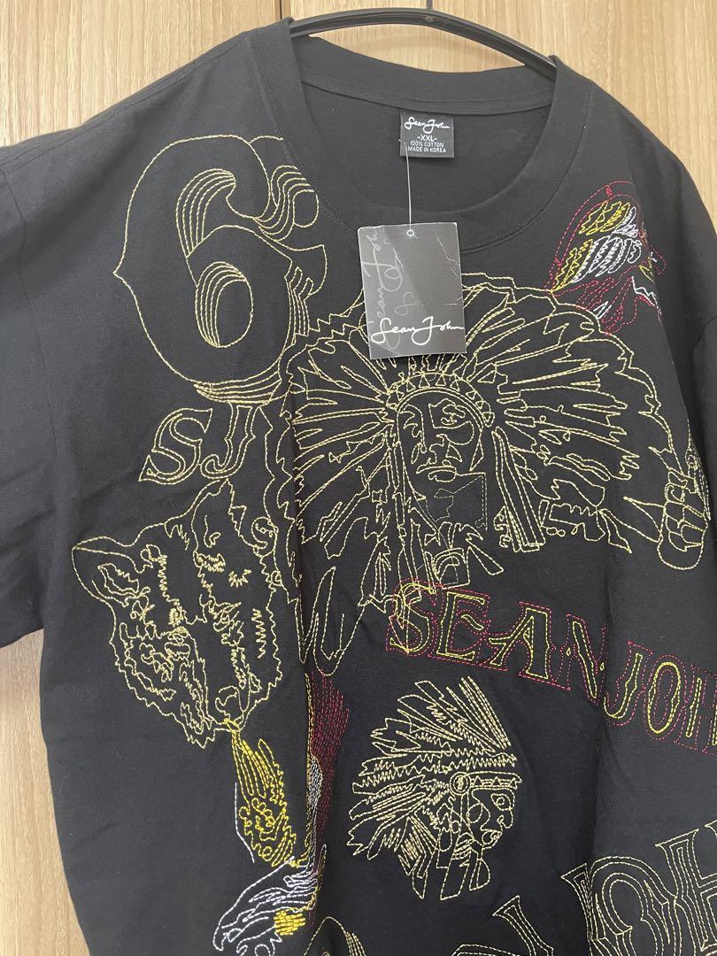 【未使用】  Sean John ショーンジョン 半袖 Tシャツ 2XL 刺繍