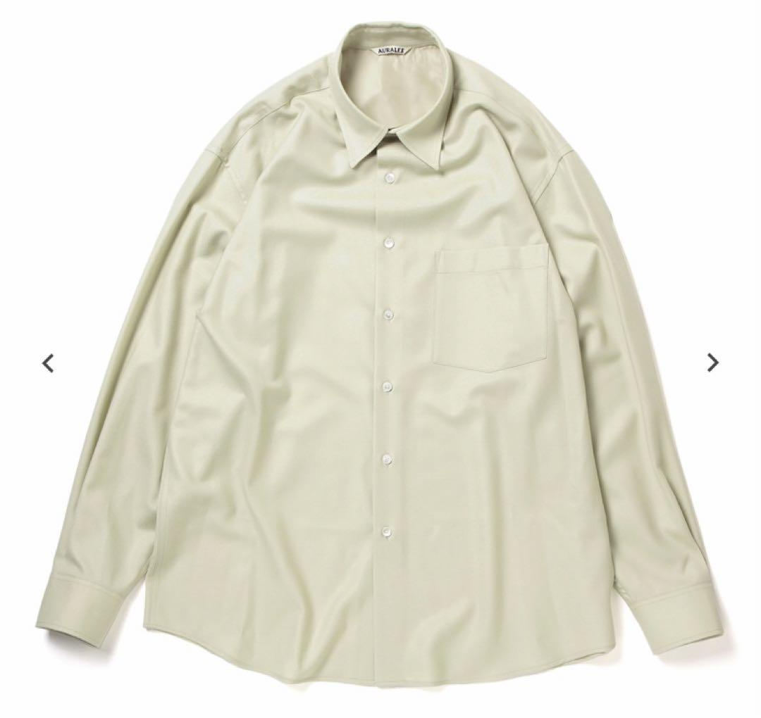 23AW AURALEE SUPER LIGHT WOOL SHIRT