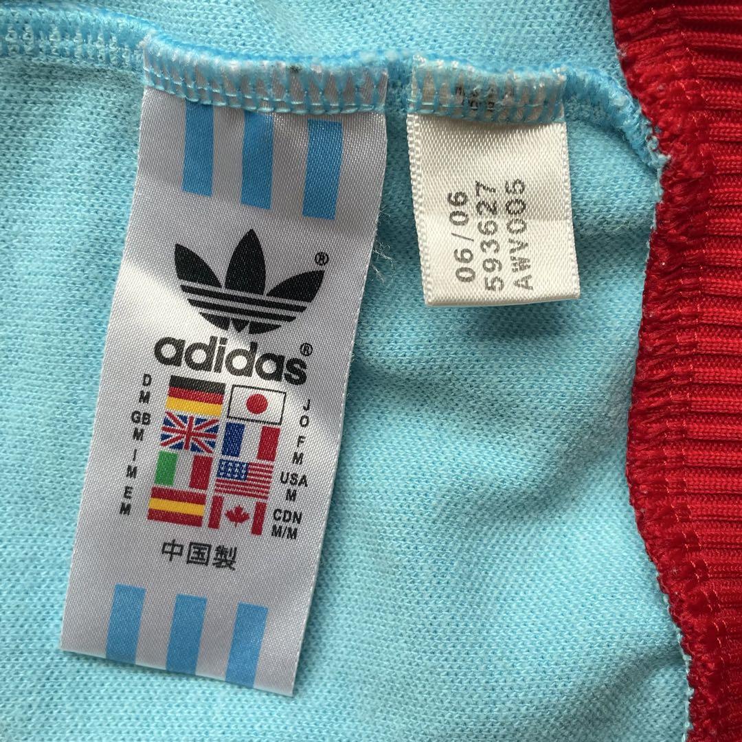 【90s希少✨】adidas アディダス トラックジャケット ジャージ 青×赤