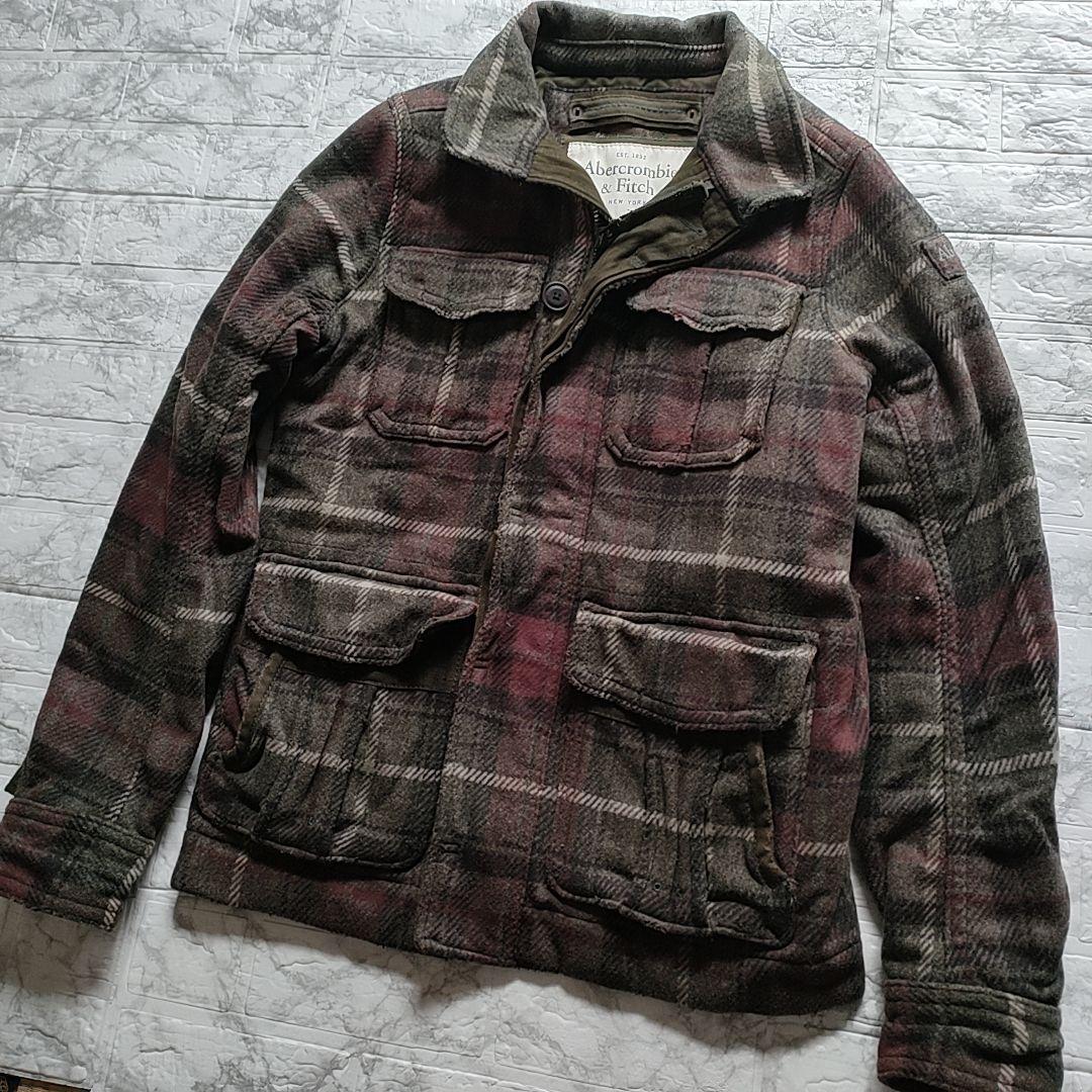 アバクロ UPPER HUDSON JACKET チェック M