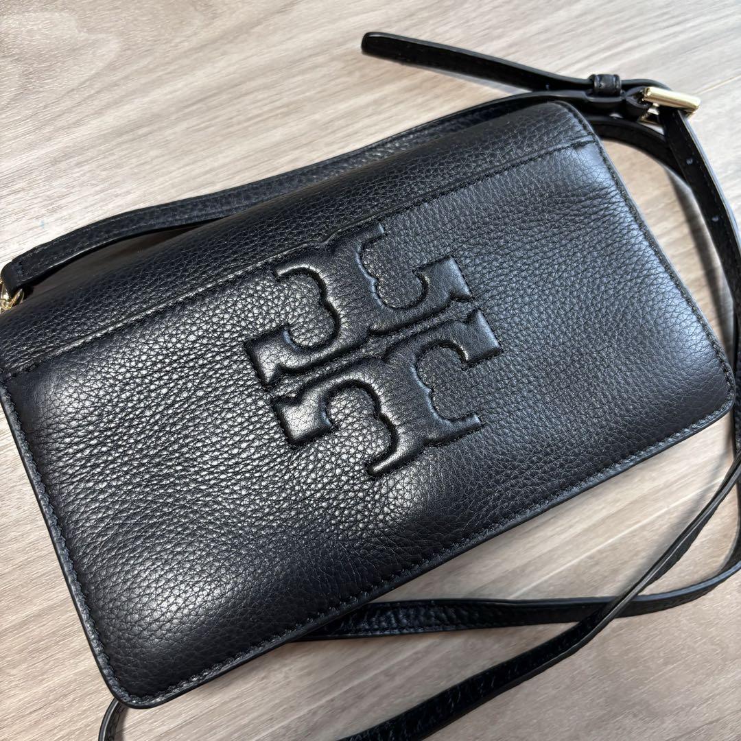 Tory Burch トリーバーチ ロゴ ショルダーバッグ カーフ