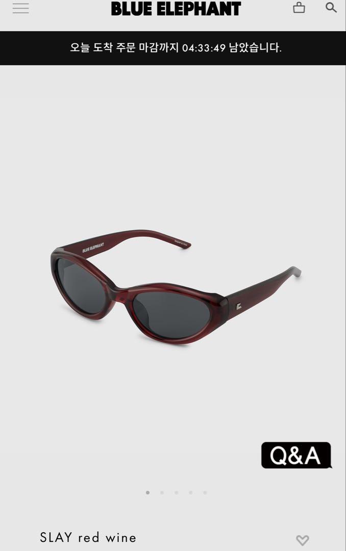 BLUE ELEPHANT LEV red wine サングラス BLUE ELEPHANT SLAY サングラス レッドワイン - メルカリ