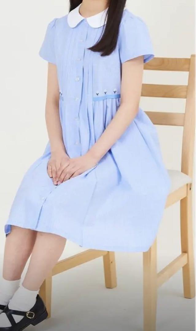CHOPIN ショパン チェック柄お花刺しゅうワンピース(150cm) 7,500円