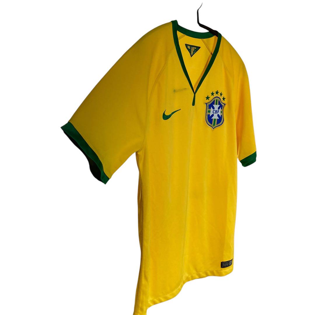 律玖 レア 2014w杯ブラジル代表ゲームシャツ authenticCBF