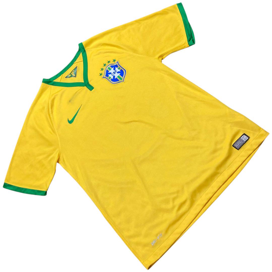 律玖 レア 2014w杯ブラジル代表ゲームシャツ authenticCBF