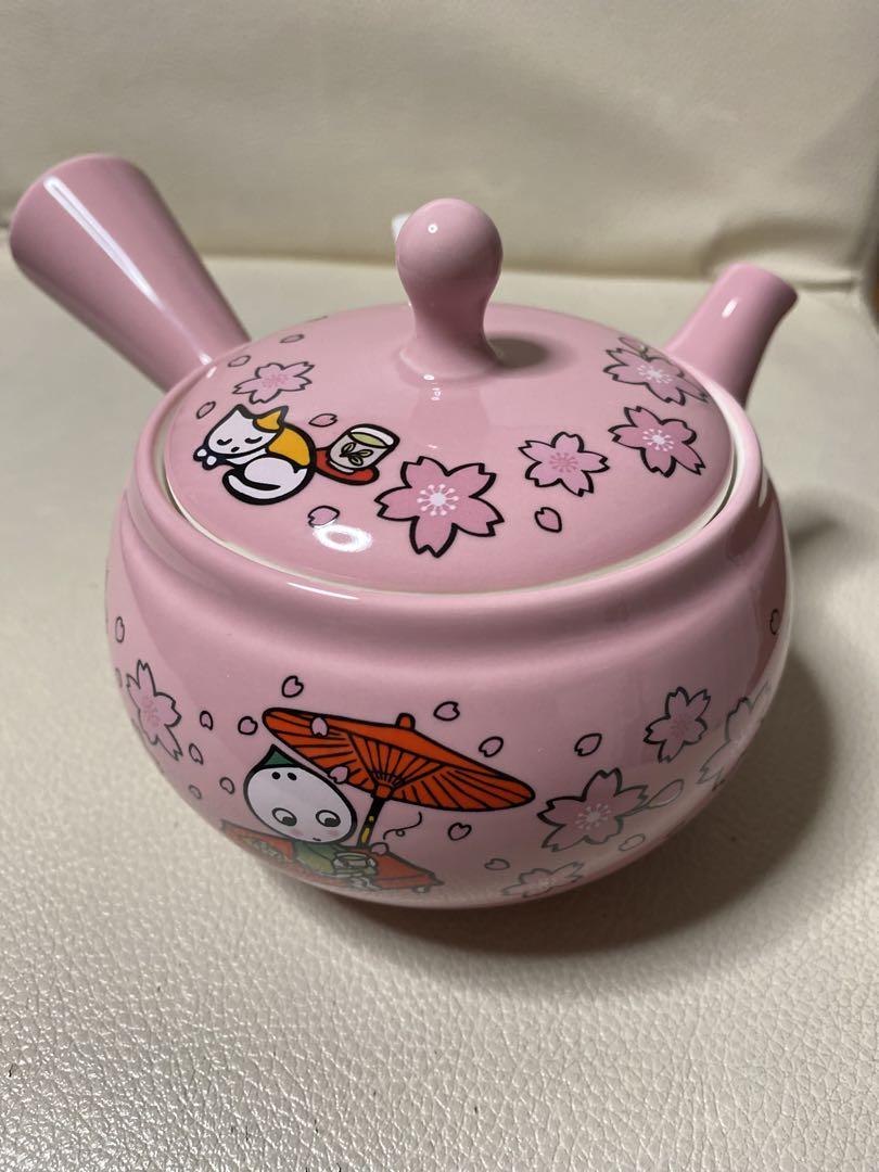 急須桜柄ピンク可愛い陶器