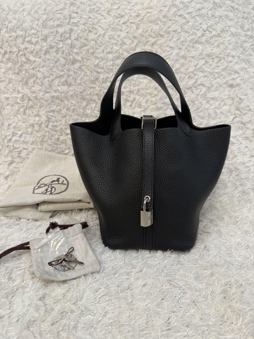 エルメス　ピコタンロックPM ノワール　Sliver金具