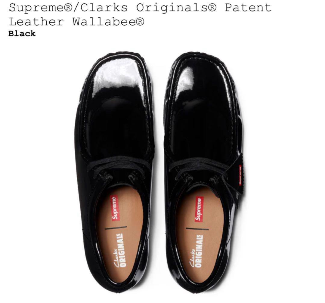 Supreme × Clarks Patent Leather Wallabee