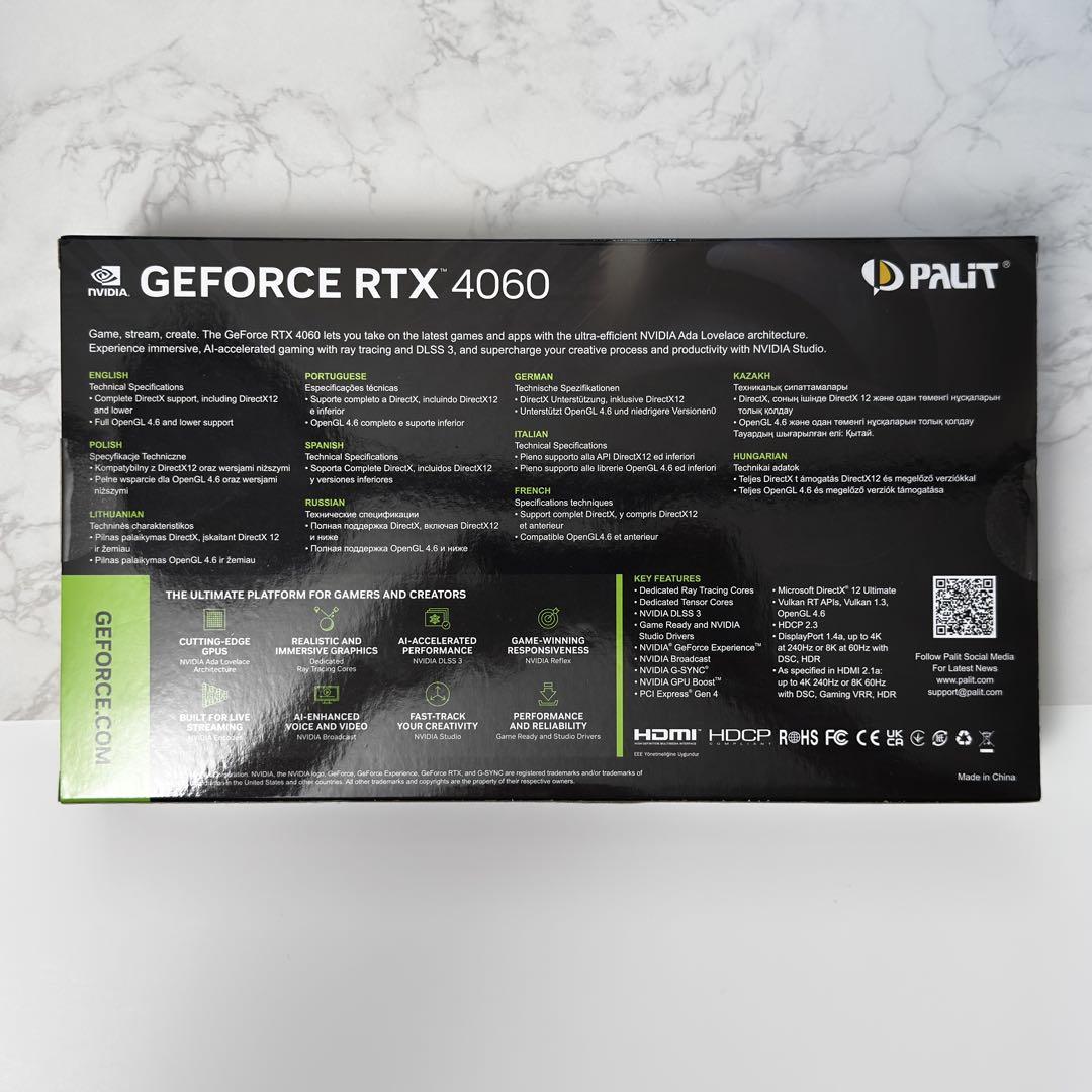 【新品未使用】PALIT StormX GeForce RTX 4060 8GB