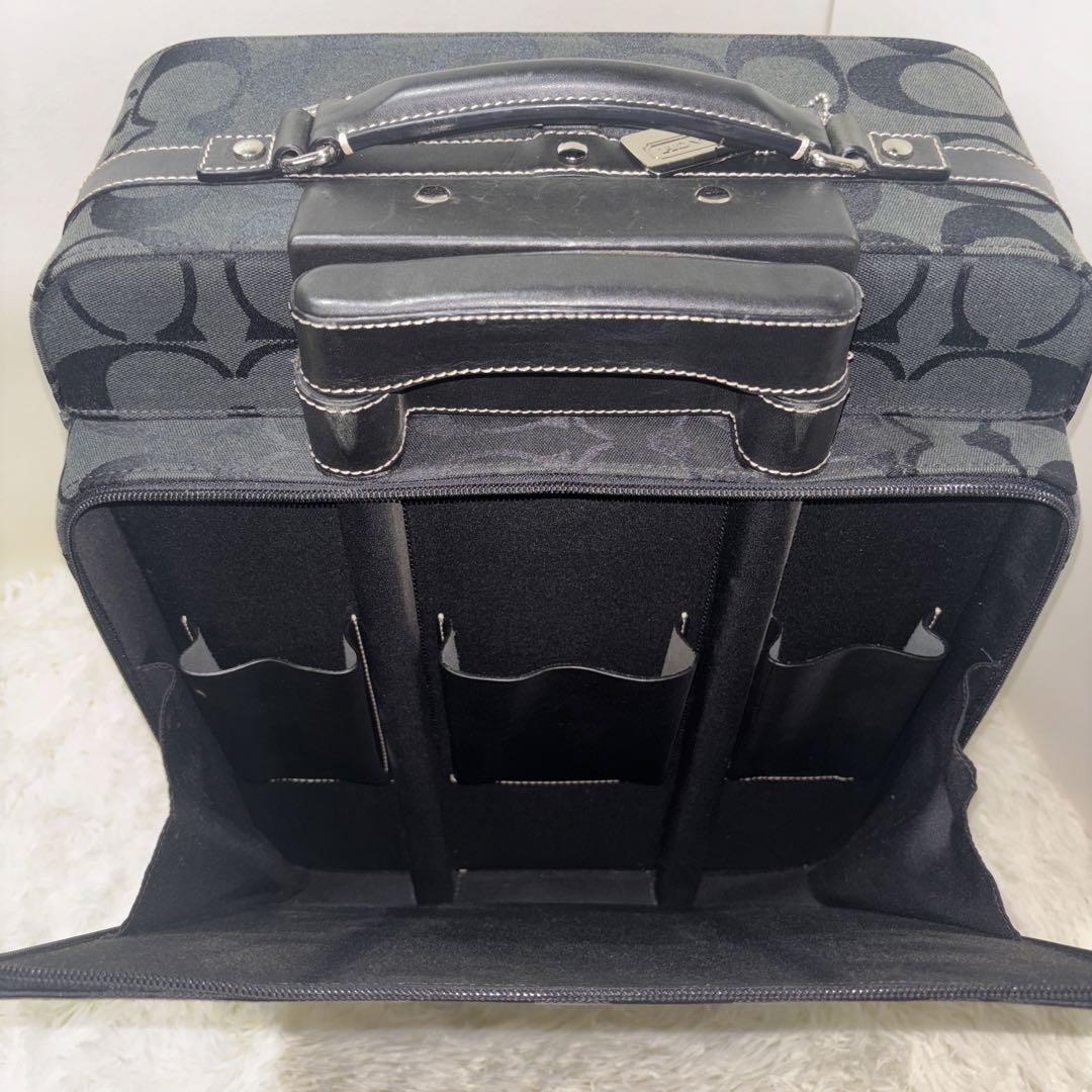 [希少] COACH  キャリーケース シグネチャーストライプ  F77180