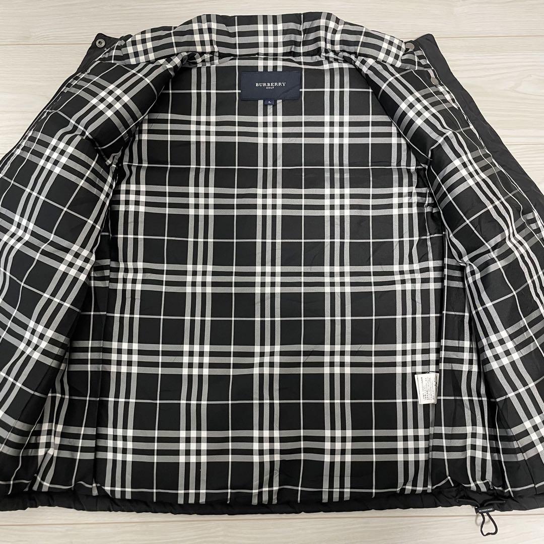 極暖✨BURBERRY バーバリー ブラック ダウンベスト　ノバチェック　L