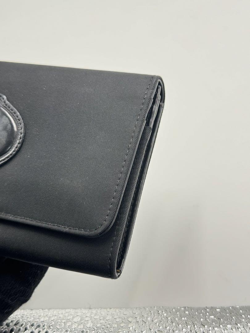 PRADA プラダ カナパロゴ ナイロン 長財布 レザー