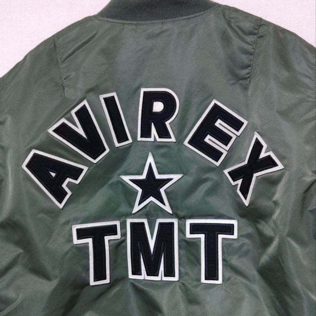 AVIREX×TMT 限定 コラボ MA-1 バックロゴ【SAGE★Lsize】