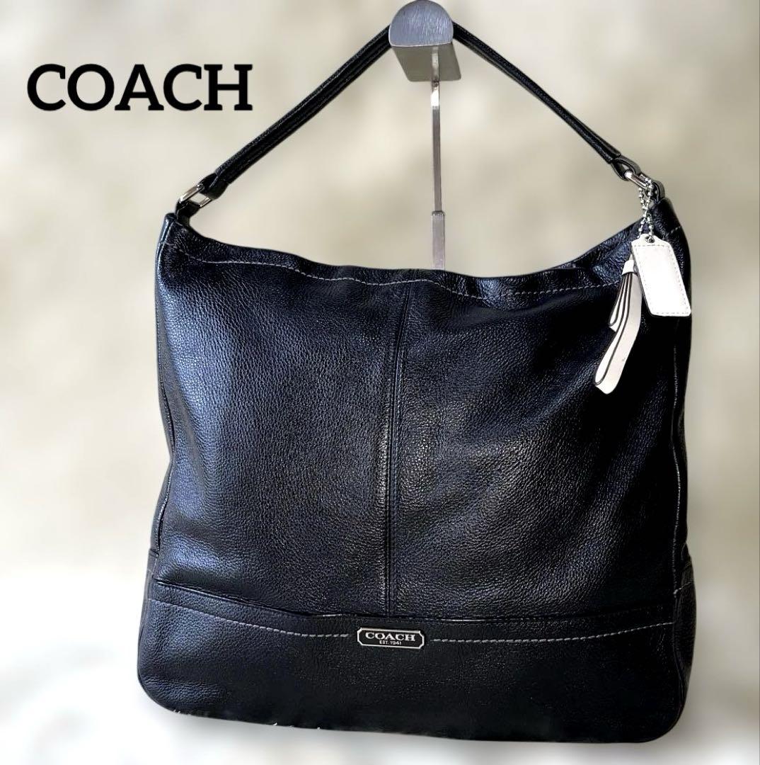 COACH コーチ ワンショルダーバック レザー 23293 ブラック黒