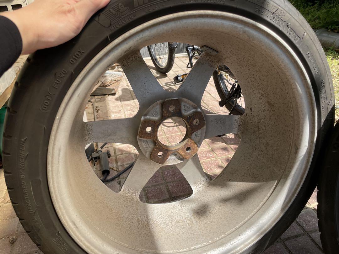 RAYS TE37 SL 17x7.5J 215/45R17 4本セット　美中古