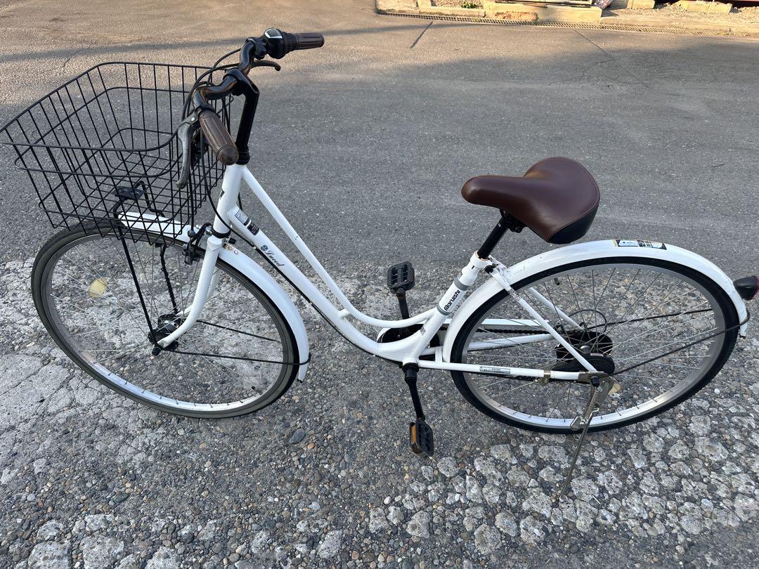 ホワイトシティサイクル 27インチ 前カゴ付き
