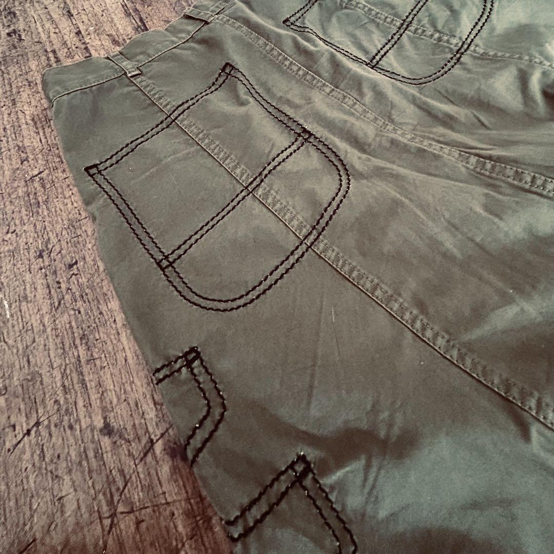 お値下 COMME des GARCONS 二枚重ジョーゼットサルエルパンツ COMME des GARCONS - コムデギャルソンコムデギャルソンのパンツ