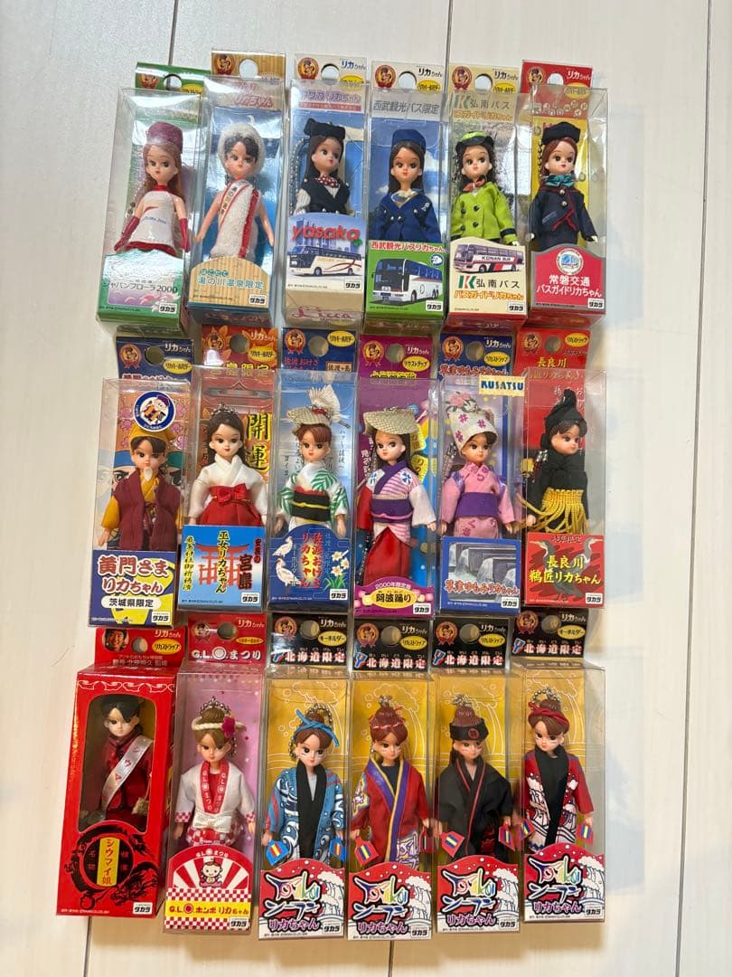 げ リカちゃん人ストラップ16体セット 未開封TAKARA TOMY