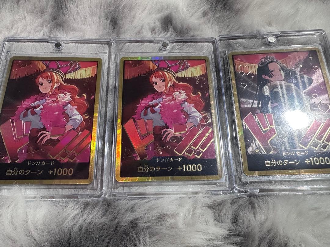 ワンピースカード ヒロインズエディション金ドン ナミ ハンコック 3枚セット