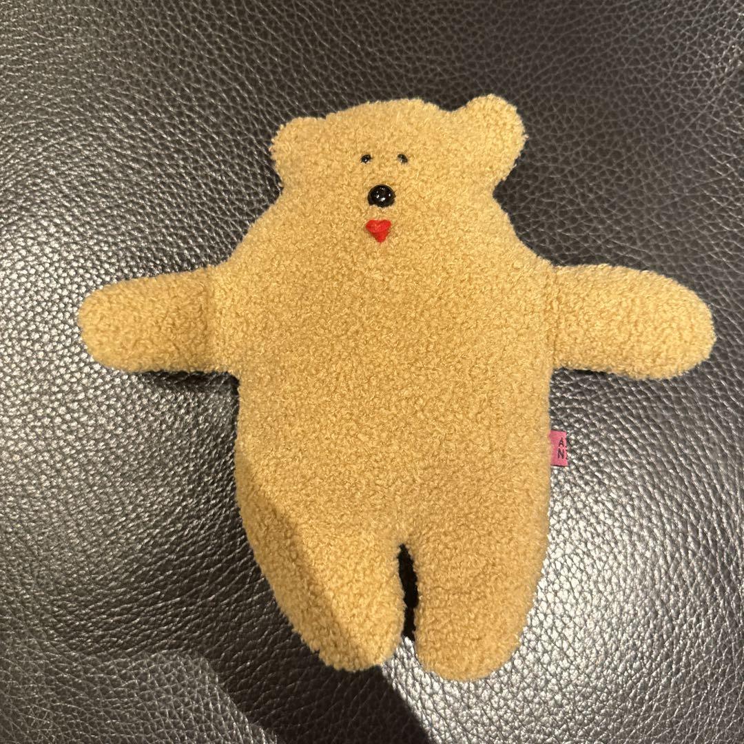 ベージュのクマの手作りぬいぐるみ！作家物