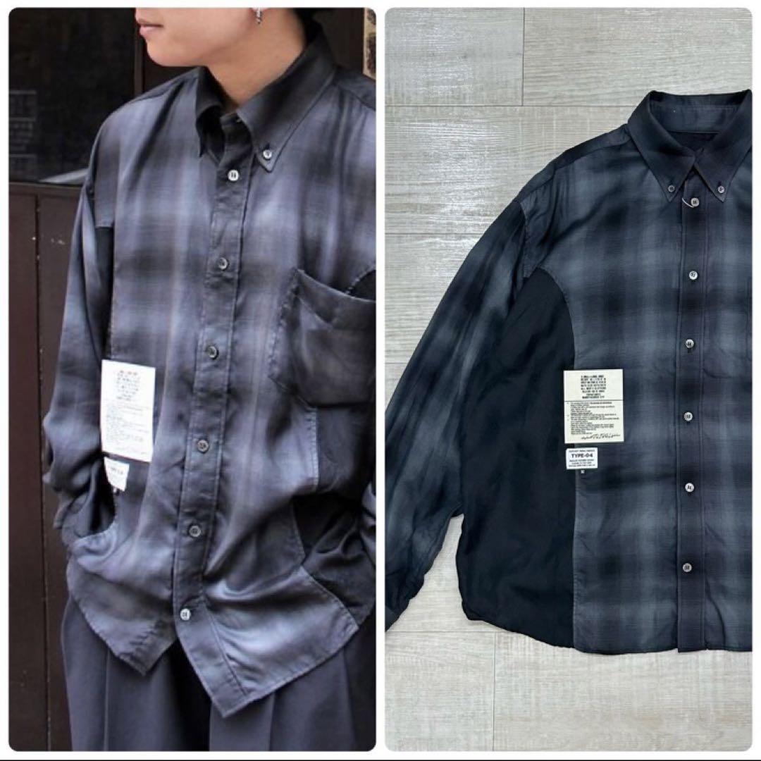 22aw 未使用 エレファントトライバルファブリックス ドッキング シャツ M