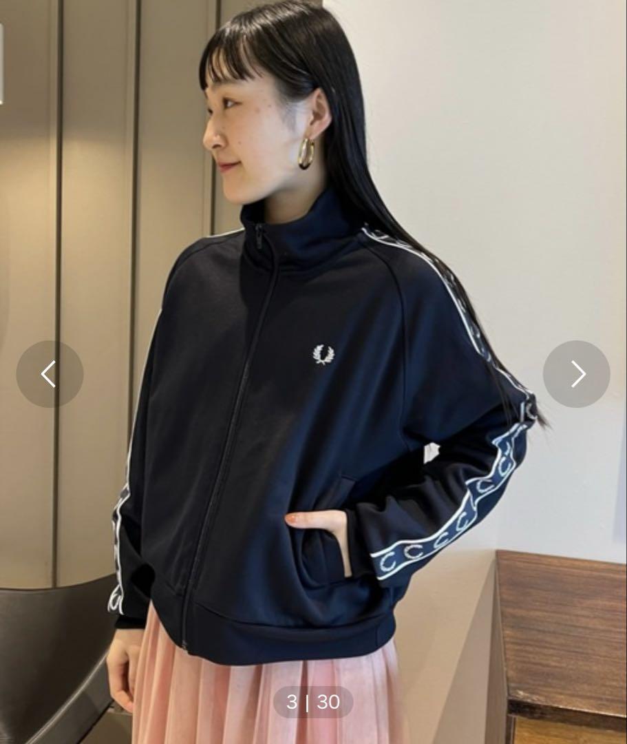 FRED PERRY × Ray BEAMSトラックジャケット ネイビー