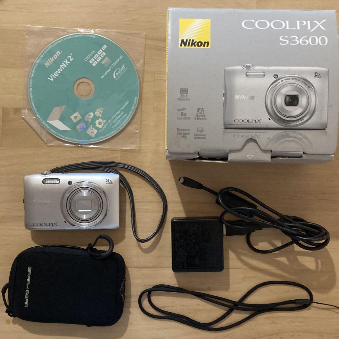 NIikon ニコン COOLPIX S3600 コンデジ 動作確認済み