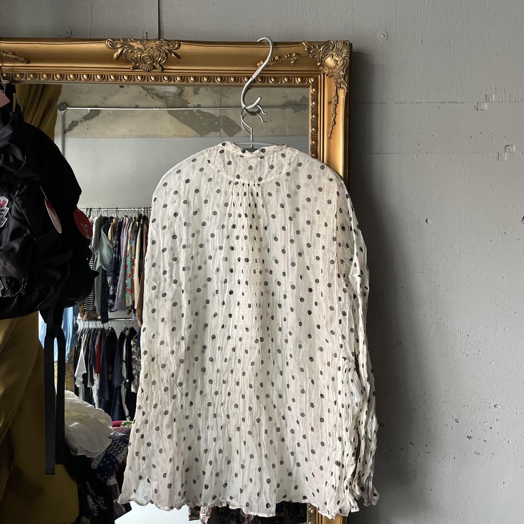 新品 H.P アッシュペーフランス pero FRANCE シャツ ブラウス 総柄 トップス