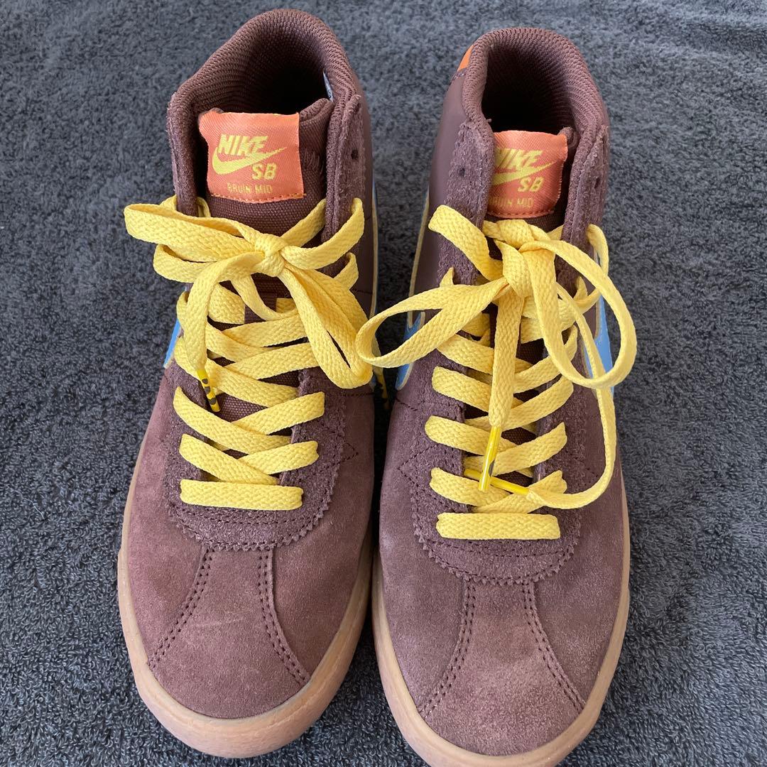 Nike SB ハイカットスニーカー ブラウン