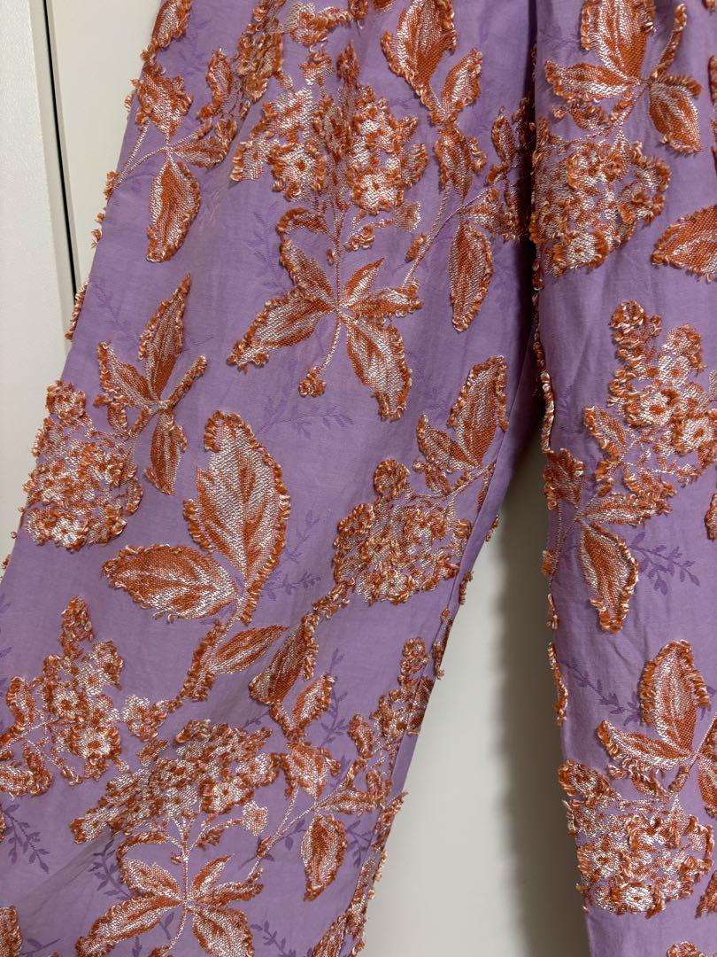 PASSONE デザイン刺繍パンツ