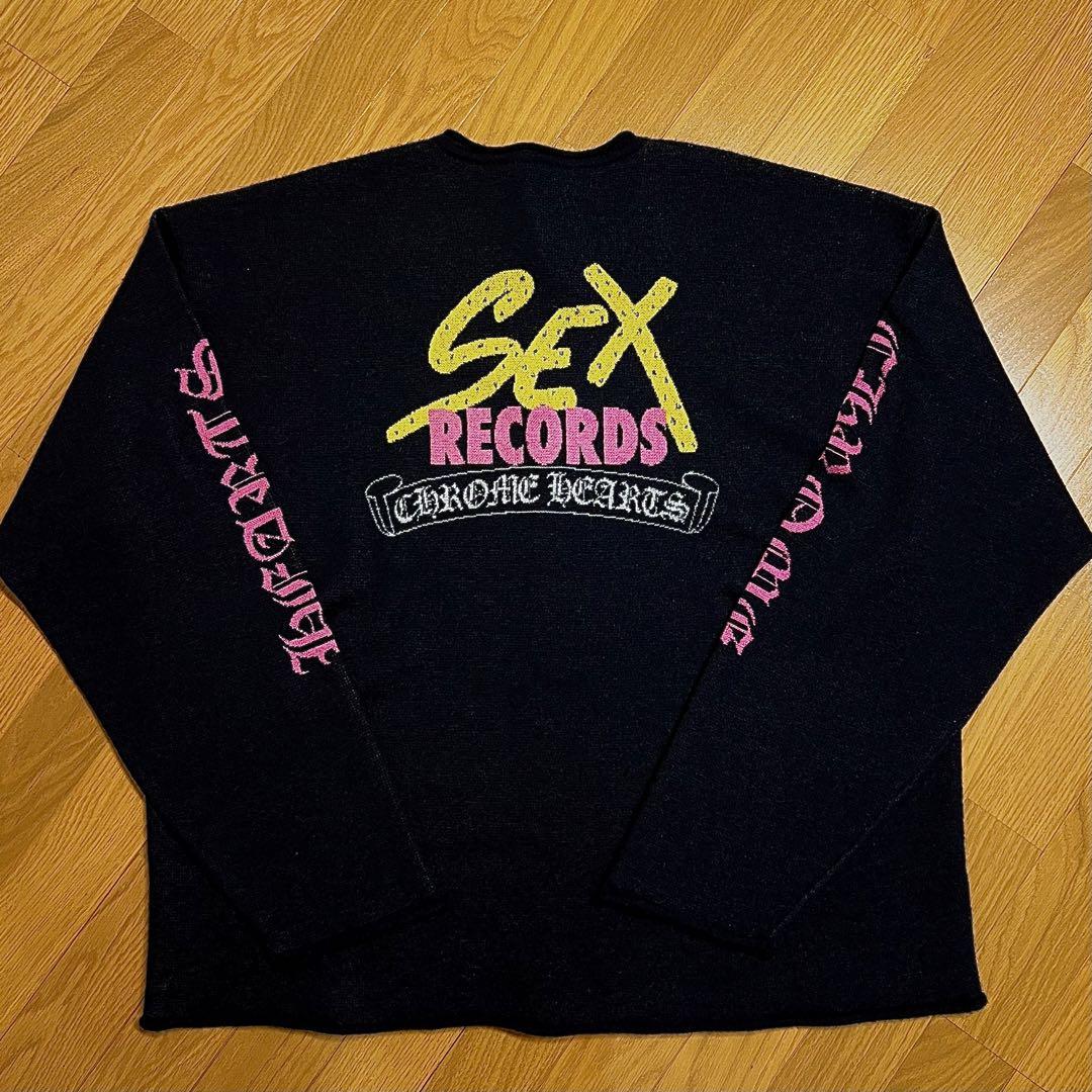 正規品 自宅保管未使用 クロムハーツ カシミア カシミヤ ニット ブラック XL 画像2