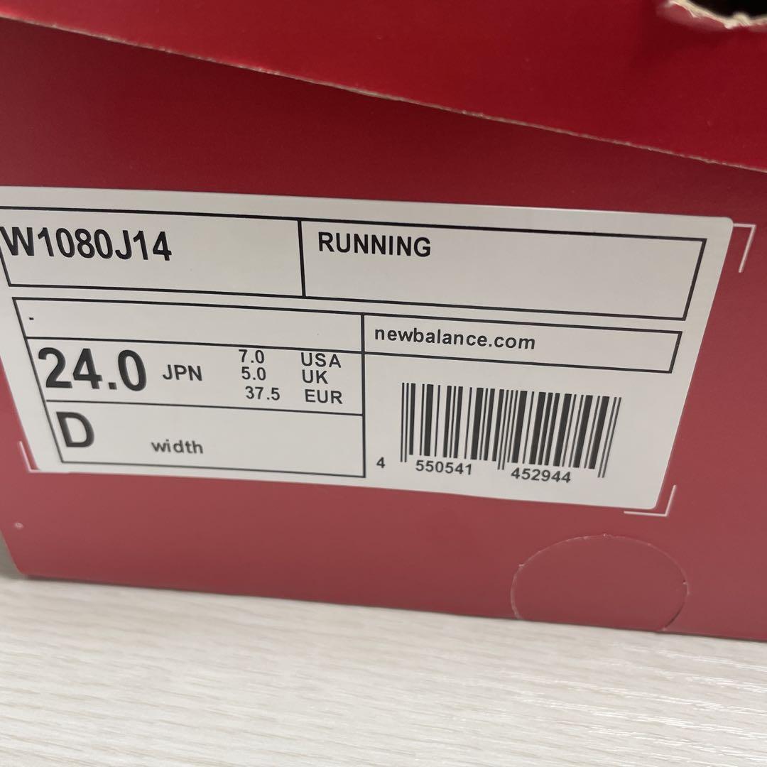 New Balance W1080 J14 24.0cm ホワイト
