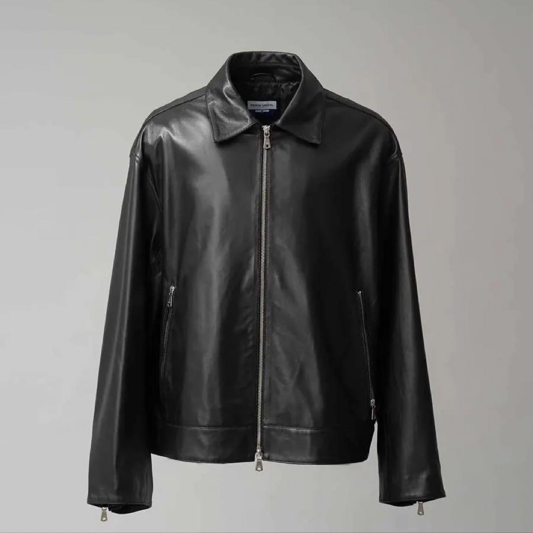 25AW MAISON SPECIALレザーライダース サイズ1 今期モデルL MAISON SPECIAL