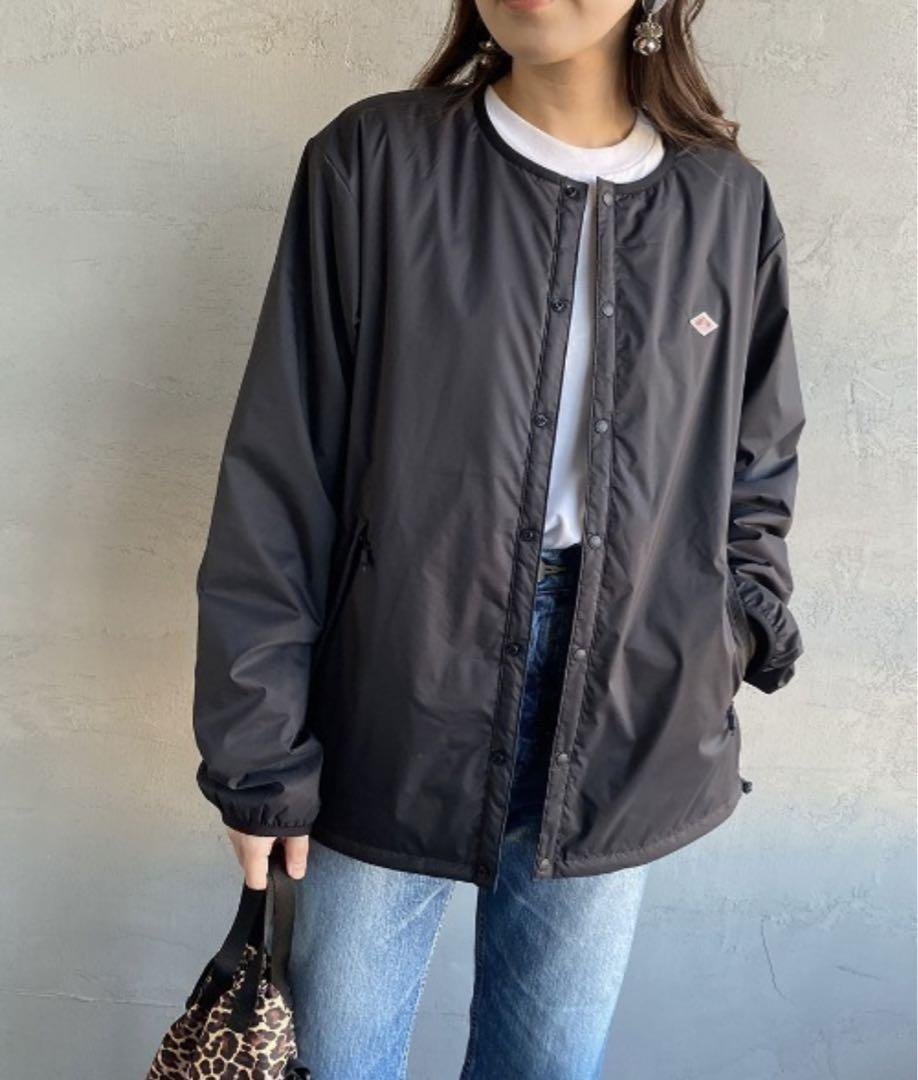 DANTON ナイロンストレッチタフタ インサレーション ジャケット　ブラック