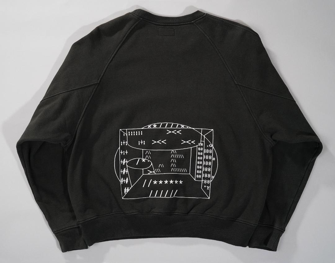 品質保証 C.E CAVEMPT BIG CREW NECK 刺繍 スウェット Mサイズ トップス