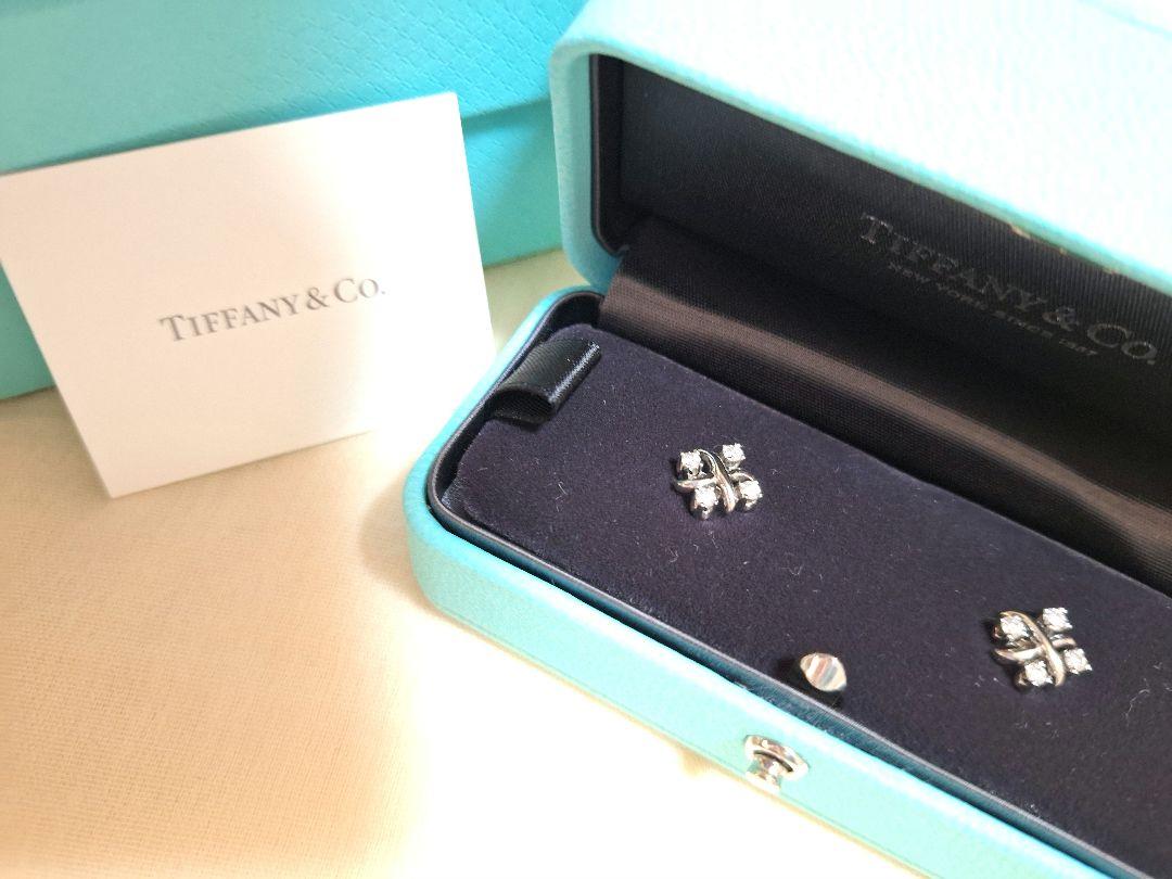 未使用級　TIFFANY　リンピアス　シュランバージェ　ティファニー