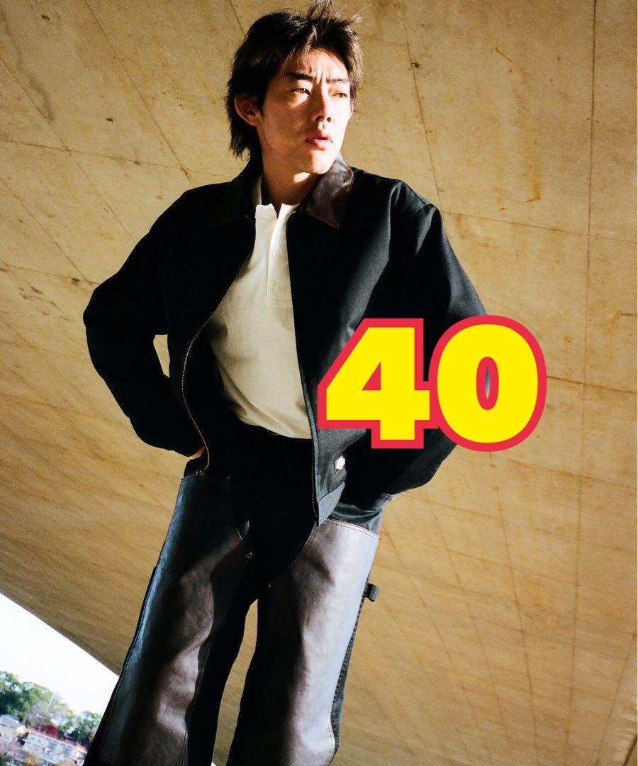 【42】schott dickies LEATHER COMBI JACKET