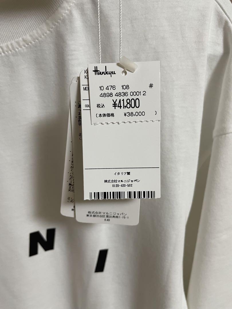 MARNIマルニロゴカットソーTシャツホワイトレディース